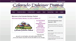 Desktop Screenshot of coloradodulcimerfestival.com