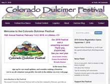 Tablet Screenshot of coloradodulcimerfestival.com